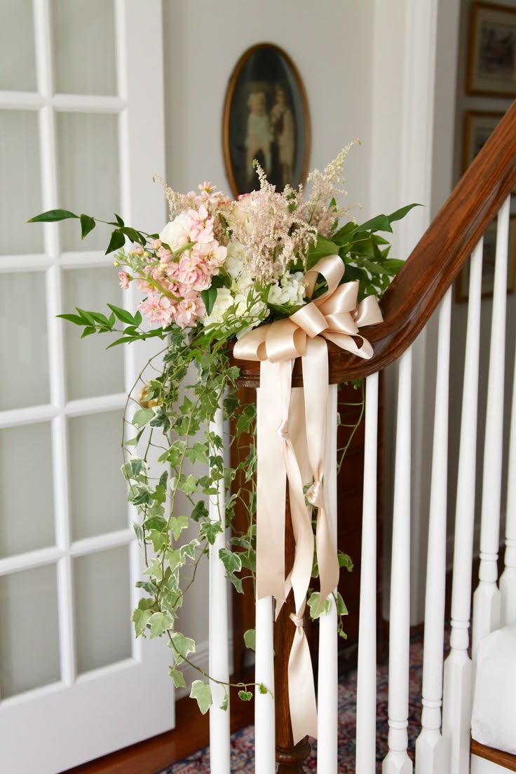 Staircase Flower Arrangement