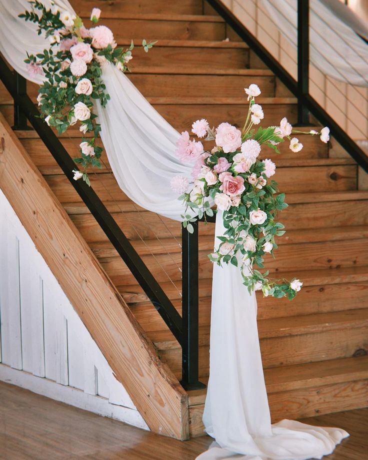 Staircase Flower Arrangement