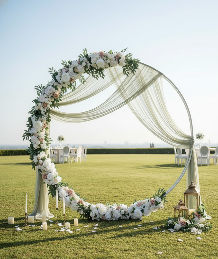 Wedding backdrop arch