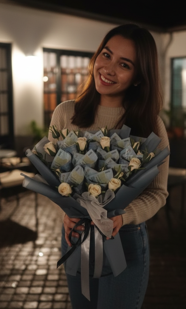 money flower bouquet